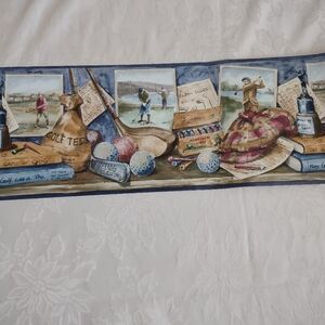 Retro Golf Club Sports Decoration Border York